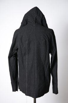 画像2:  Wir Lineal　 KL011-W105　 Protean knit melton Inorganic DRESS ZIP HOODIE　  (2)
