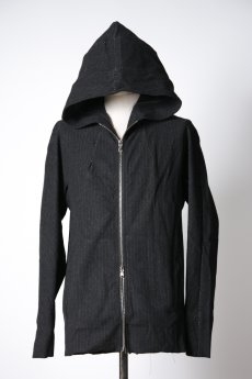 画像1:  Wir Lineal　 KL011-W105　 Protean knit melton Inorganic DRESS ZIP HOODIE　  (1)