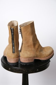 画像2:  Thee OLD CIRCUS　 L631-4002　 Velvet Oil Steer・Two Peace Drape BACK ZIP BOOTS　 EQUINOX　  (2)