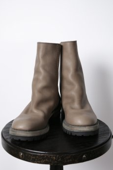 画像1:  Thee OLD CIRCUS　 L631-4002　 Velvet Oil Steer・Two Peace Drape BACK ZIP BOOTS　 EQUINOX　  (1)