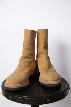 画像1:  Thee OLD CIRCUS　 L631-4002　 Velvet Oil Steer・Two Peace Drape BACK ZIP BOOTS　 EQUINOX　  (1)