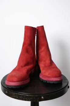 画像1:  Thee OLD CIRCUS　 L631-4002　 Velvet Oil Steer・Two Peace Drape BACK ZIP BOOTS　 EQUINOX　  (1)