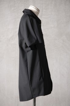 画像7:  Wir Lineal　 FL727-W134　 Inorganic DRESS SHIRTS HALF SLEEVE #1 / Dress P2S #1 cloth / Flussoberfläche　  (7)