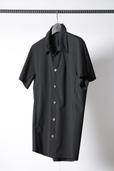 画像1:  Wir Lineal　 FL727-W134　 Inorganic DRESS SHIRTS HALF SLEEVE #1 / Dress P2S #1 cloth / Flussoberfläche　  (1)