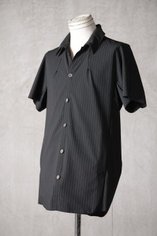 画像4:  Wir Lineal　 FL727-W134　 Inorganic DRESS SHIRTS HALF SLEEVE #1 / Dress P2S #1 cloth / Flussoberfläche　  (4)